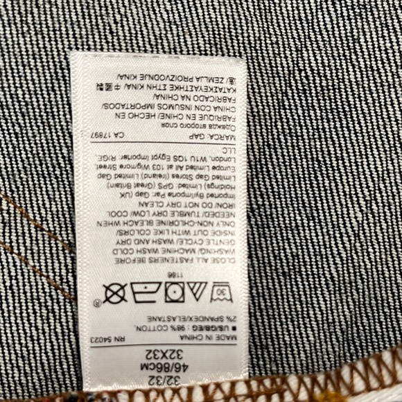 GAP Men's Dark Blue Selvedge Skinny Jeans 32x32 - Picture 9 of 13